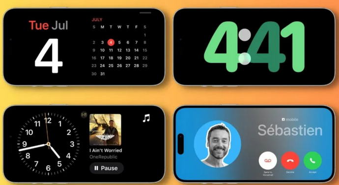 原平苹果手机维修分享iOS17横屏充电待机显示有什么好处 
