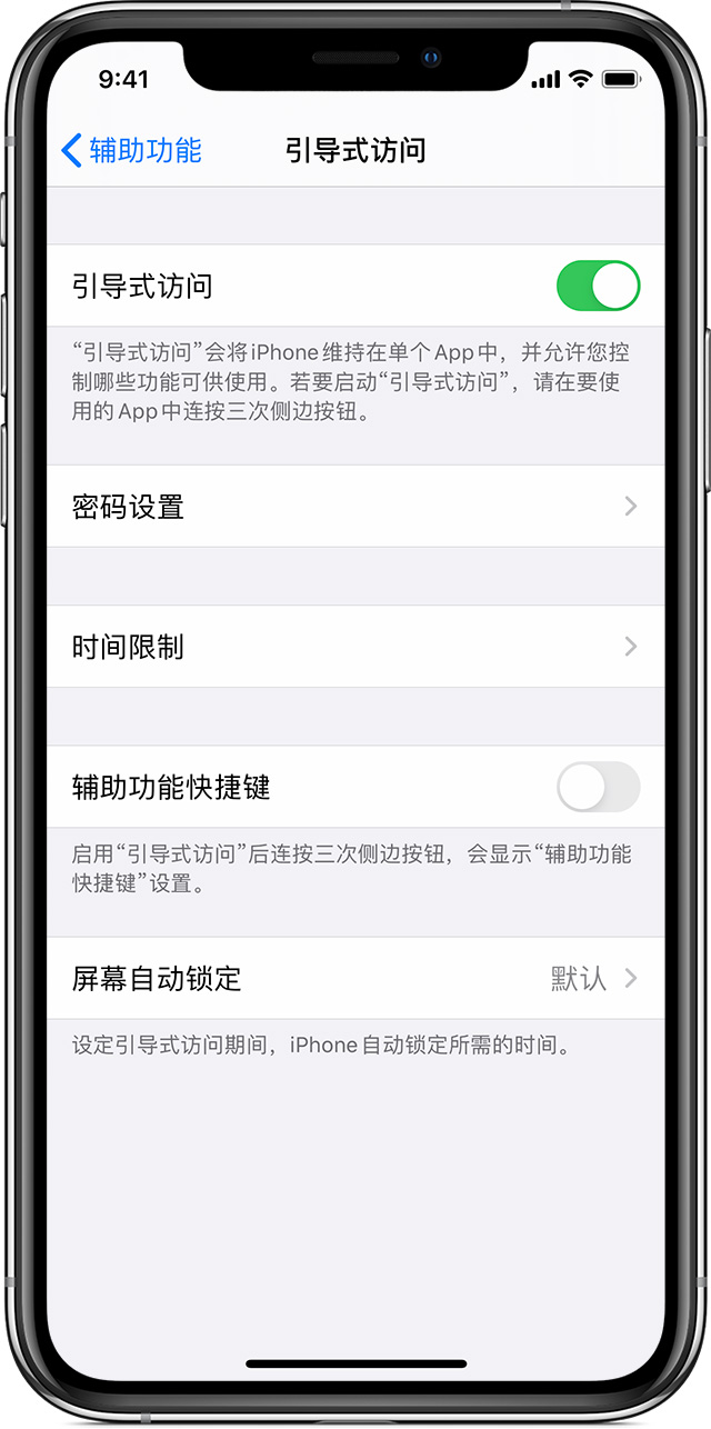 原平苹果手机维修分享如何在 iPhone 上退出引导式访问 