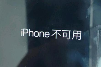 原平苹果服务网点分享锁屏界面显示“iPhone 不可用”如何解决 