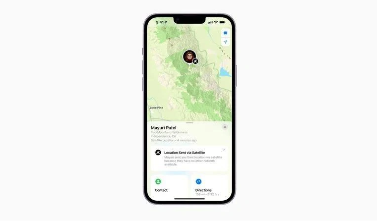 原平苹果14维修分享iPhone14系列中 FindMy功能通过卫星分享位置方法教程 