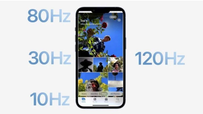 原平苹果14维修分享iPhone 14有高刷吗 